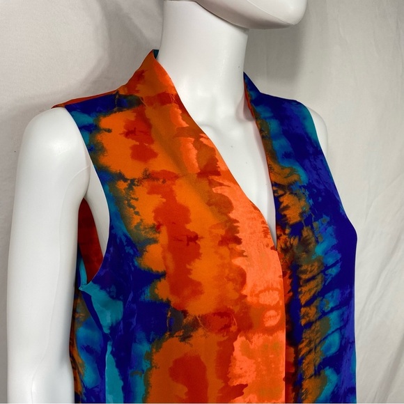 Worthington Sleeveless Colorful Carnival Tie Dye Leggings Tunic *Tall - Picture 2 of 6